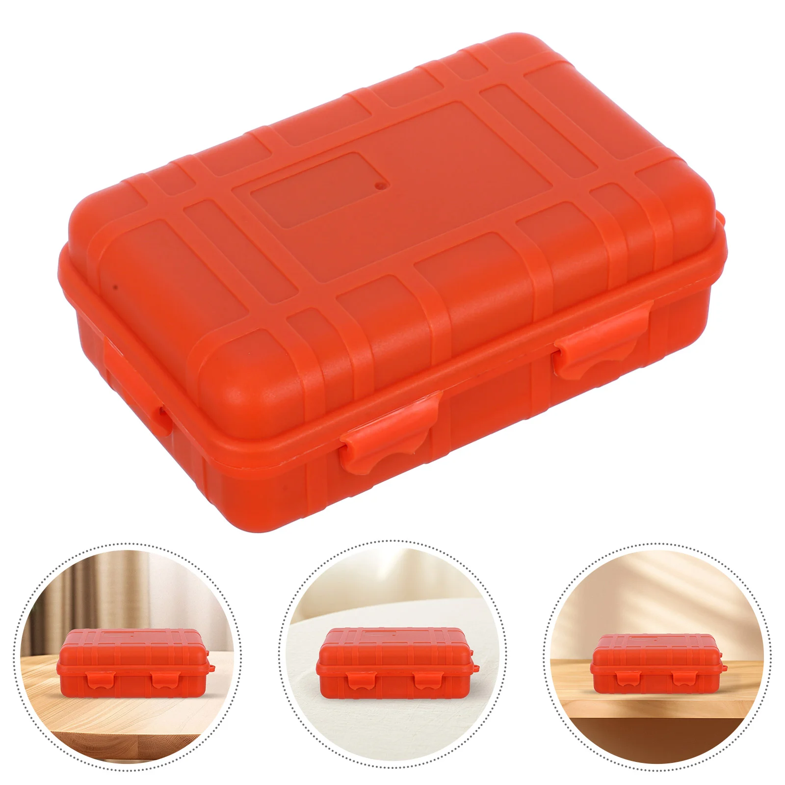Storage Bins Waterproof Box Craftsman Organizer Tool Outdoor Case Seal Orange Container Child 4