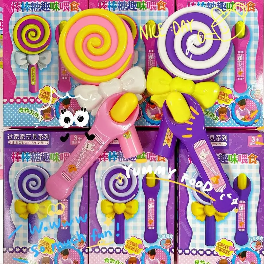 Kawaii Lollipop Food Feeding Japanese Simulation Role Play Portable Interactive Play Pudding Feeding Kid Gift