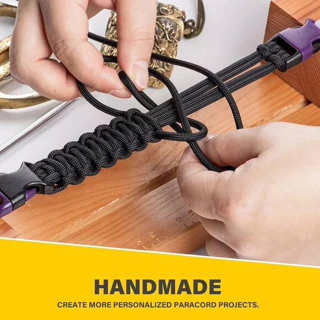 Corda Paracord Militare 550 100m - 9 Core 3mm Per Campeggio, Sopravvivenza E Outdoor - Foto 2