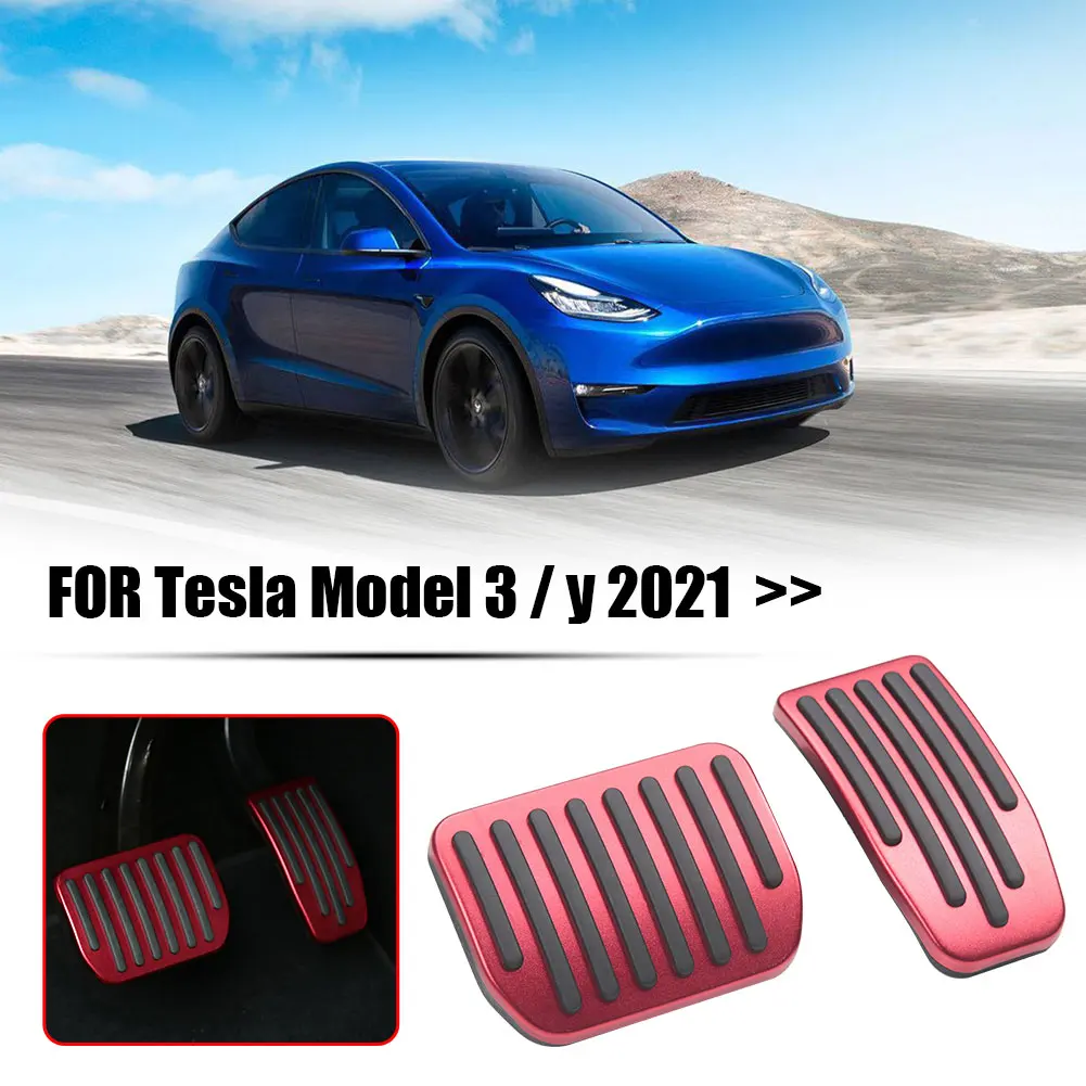 Pour Tesla Model 3 Model 3 Accessoires Pédale En Alliage D'aluminium  Accélérateur Gaz Carburant Frein Pédale Repose-pédale Couverture Voiture  Style - Intérieur Automobile Autocollants - AliExpress