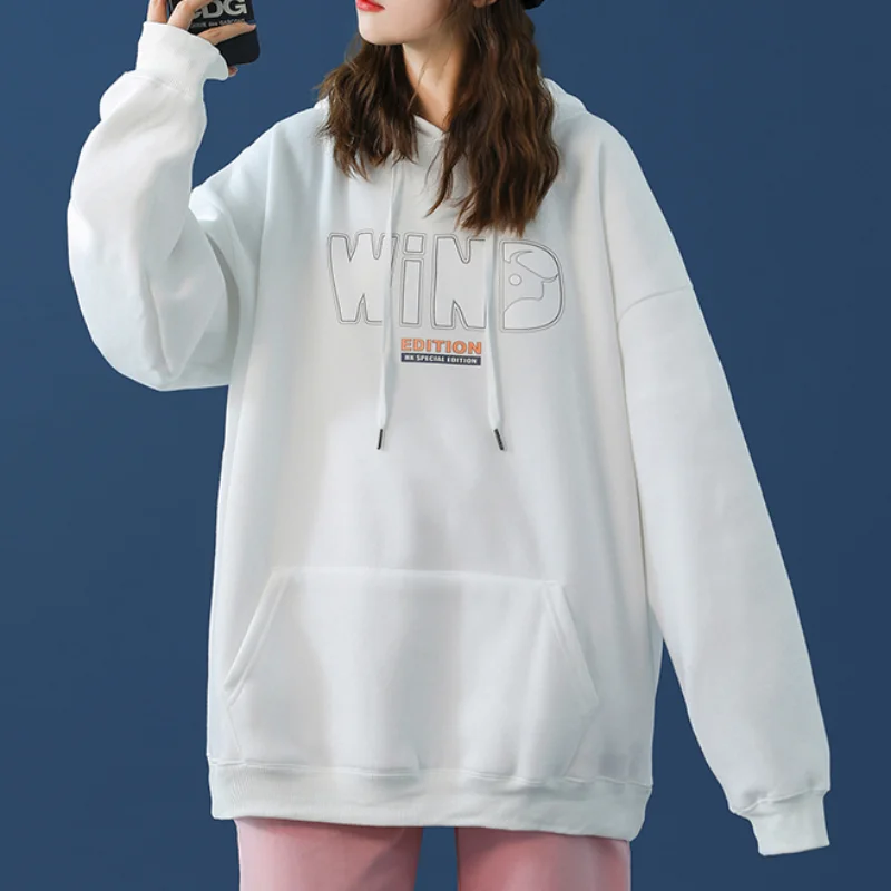 

AYUNSUE Hoodie Oversized Women Loose Streetwear Hoodies Woman Sweatshirts Pullover Fashion 5XL Korean Women's Clothing WPY4783