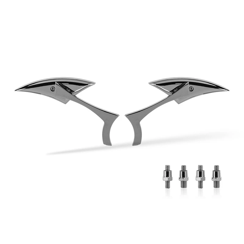 

Новые хромированные зеркала заднего вида на заказ, серебристые для мотоцикла, круизера, чоппера Dyna Electra Glide