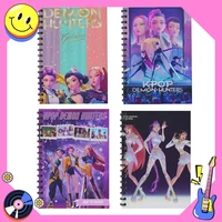 K-pop Demon Hunters Anime Notebooks Stationery Coil Writing Pads for Students Guestbook  School Supplies Office Accessories Gift
