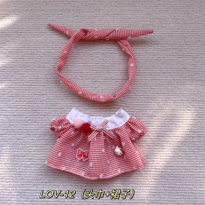 thumbnail image 1 of Ropa de muñeca para Idol, accesorios de traje de muñeca de algodón, Sudadera con capucha, falda, vestido, sombrero, ropa de traje, regalo de colección de bricolaje sin muñeca, 20cm, 1 of 5
