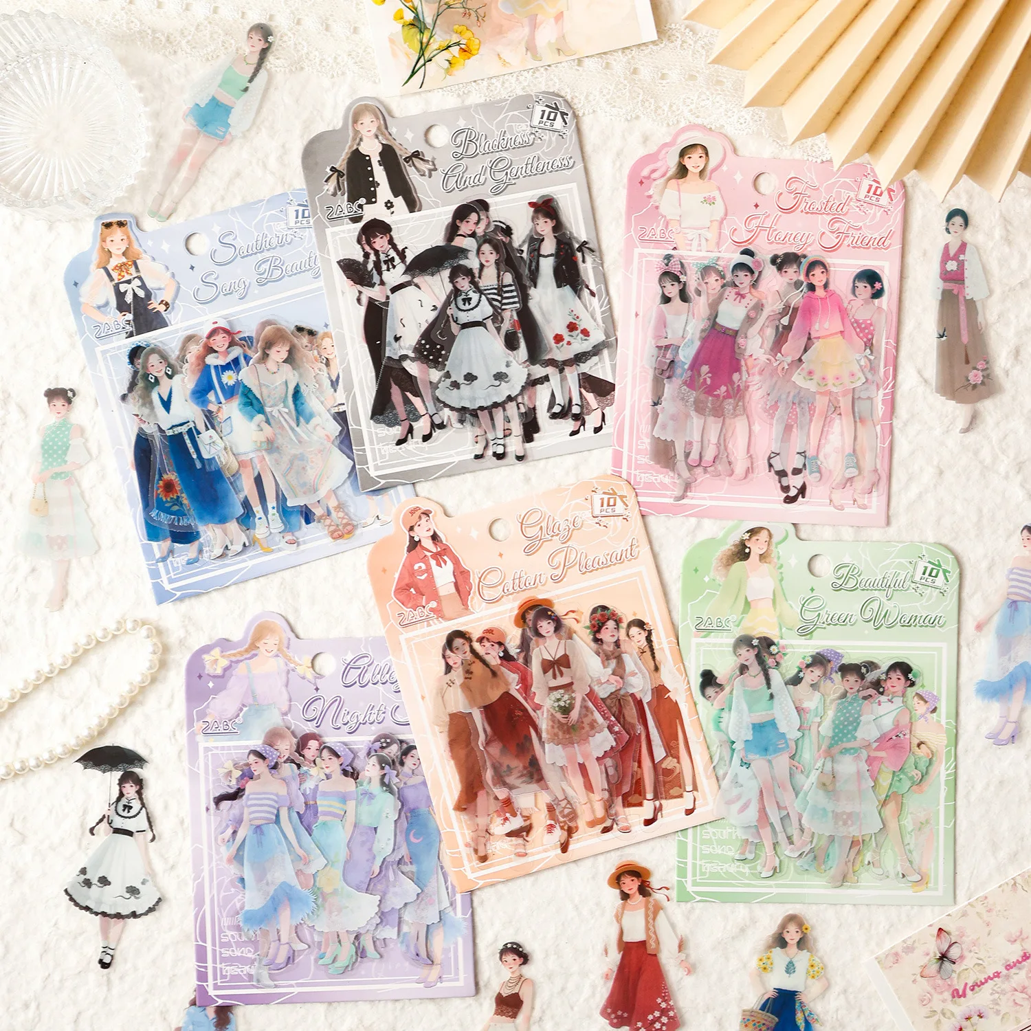 10pcs/1lot Kawaii 스크랩북 스티커 페닌슐라 Qinghuan 스크랩북 용품 플래너 장식 문구