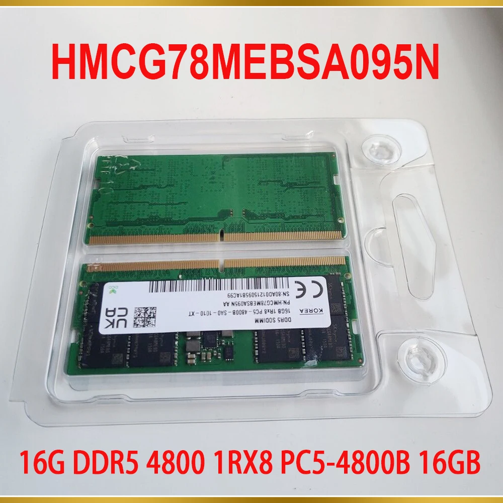 

1PCS For SK Hynix RAM 16G DDR5 4800 1RX8 PC5-4800B 16GB Laptop Memory HMCG78MEBSA095N