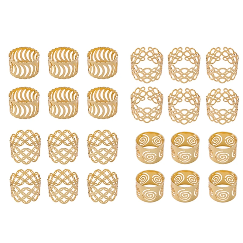 

Набор декоративных колец для салфеток 6 шт., тканевые подставки для салфеток, кухонные украшения и свадебные украшения