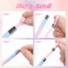 1Pc Nail Art Decoration Wax Dotting Pen For DIY Manicure Self-adhesive Rotary Nail Rhinestone Picker Pencil With 6Pc Replace Wax 3