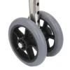 2Pcs Walker Replacement Wheel 6 Gear Height Adjustable Smoothly Rolling Rollator Wheel Legs Walker Replacement Wheel Walker Leg 6