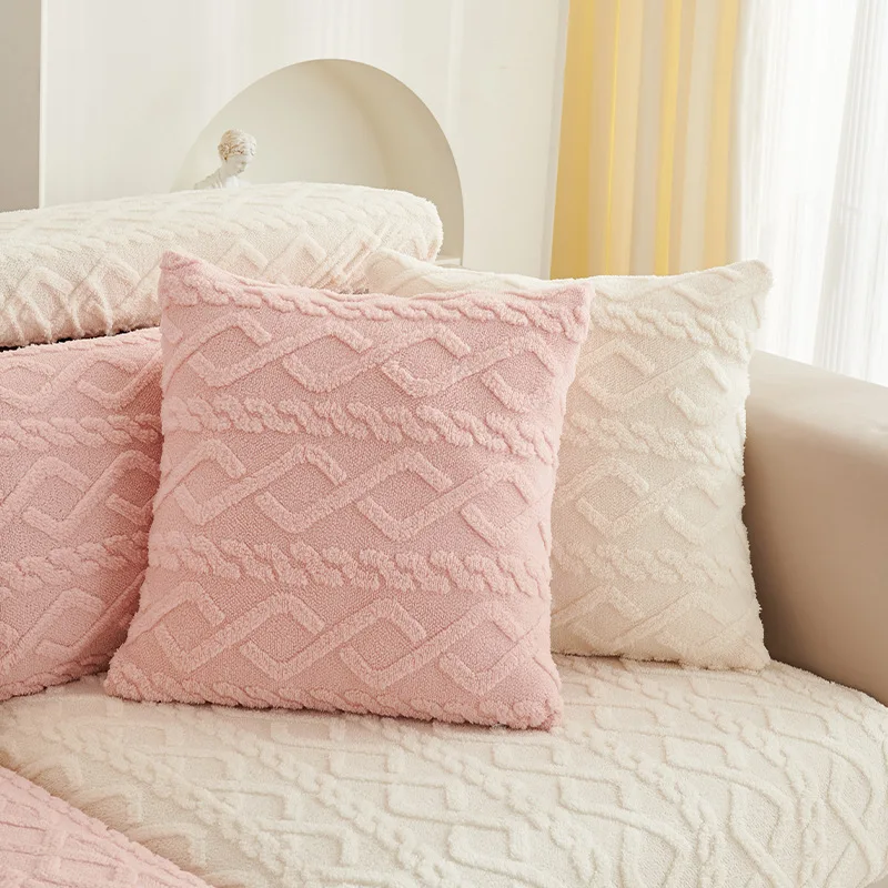 Plush Sofa Cover All-inclusive Universal Anti-cat Scratch Sofa Cushion Cover Simple Modern Elastic Sofa Hat 4