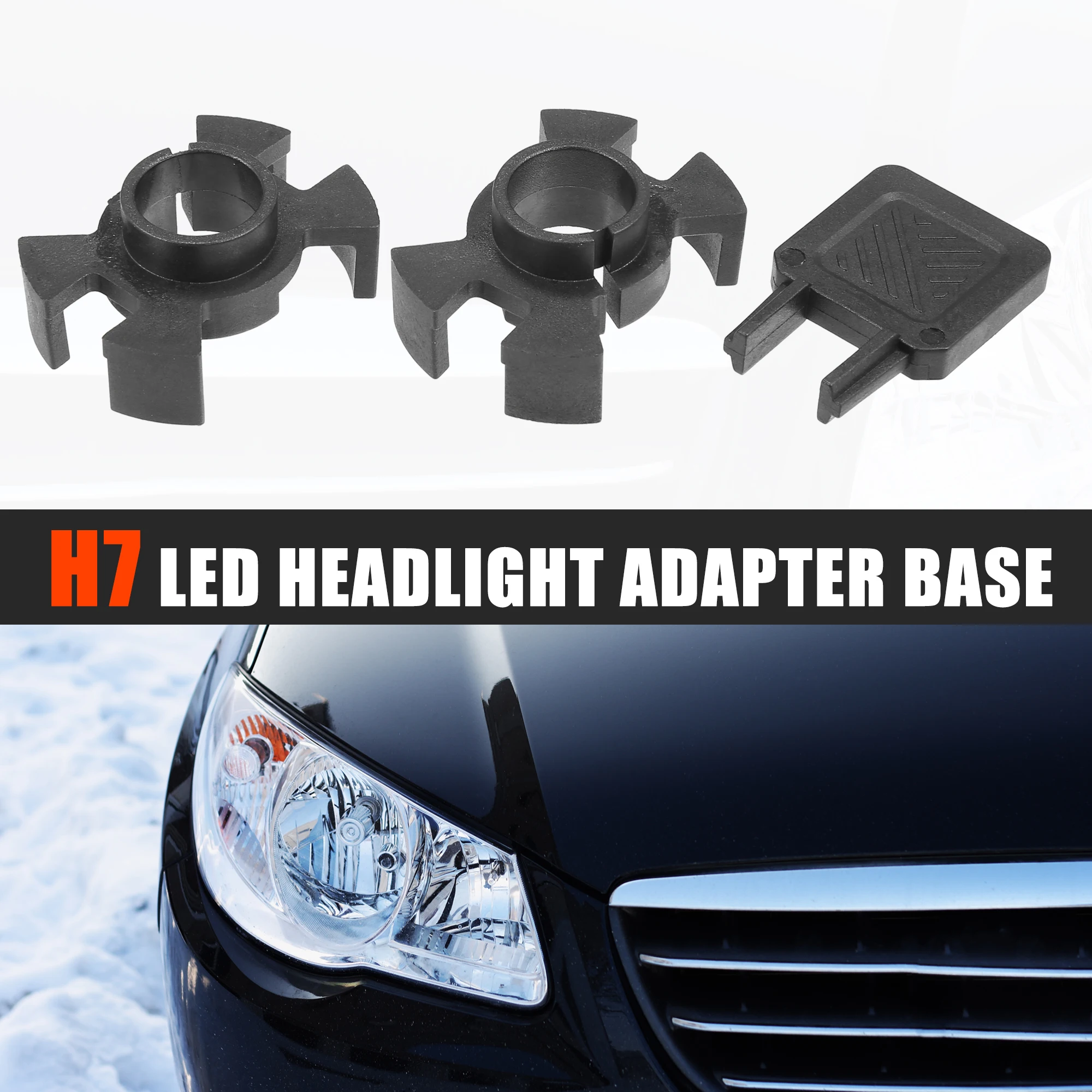 

UXCELL 1 Set Car H7 LED Headlight Adapter Bases with Key for Honda Odyssey 2004 2005 2006 2007 2008 2009