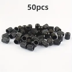 Durable Black Tire Valve Cap Set: Versatile (50 pcs)