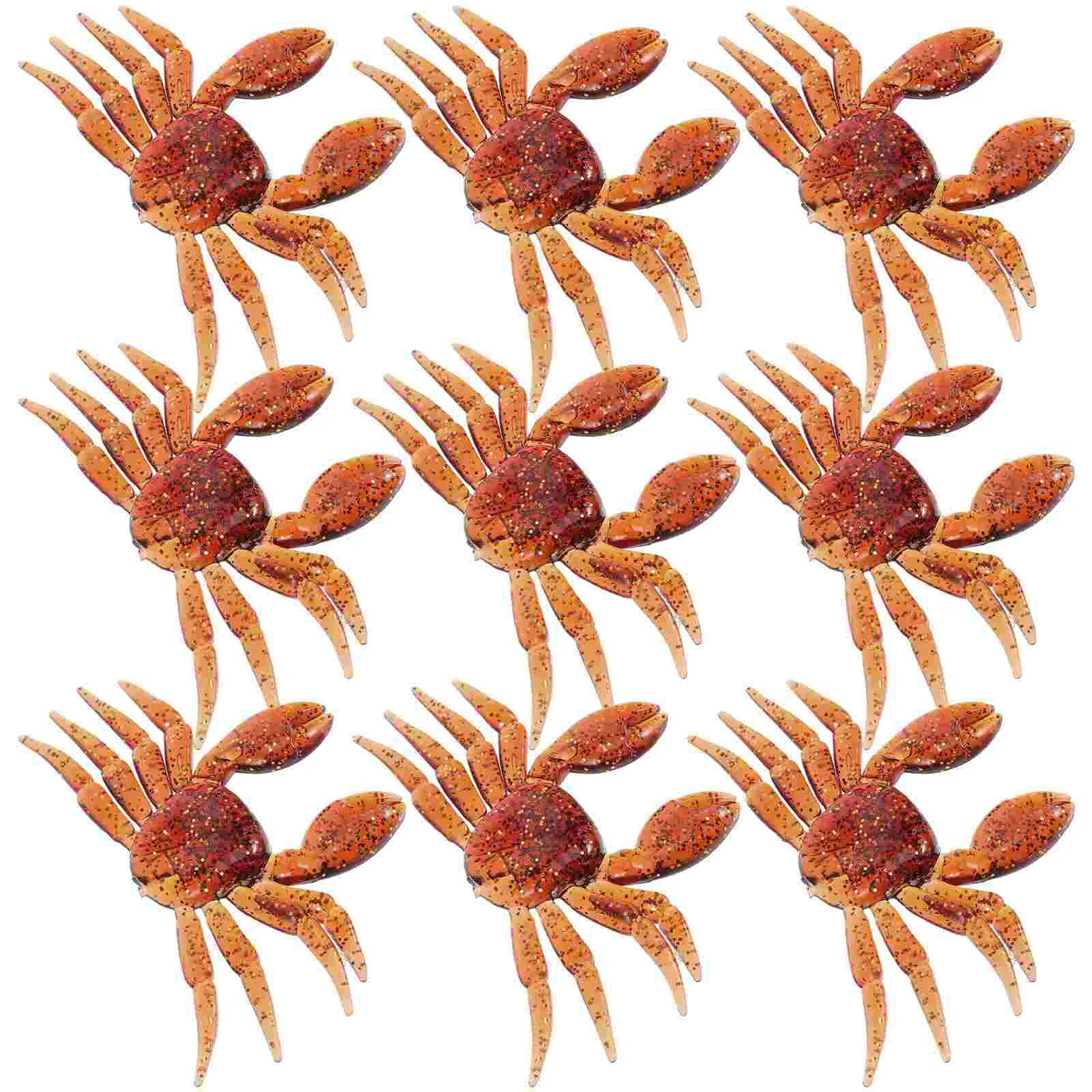 

10 Pcs Soft Baits for Fishing Simulation Crab Artificial Lure Fake Saltwater Professional