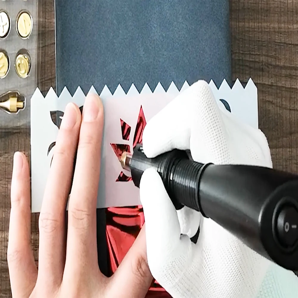 Hot Stamping Applicator Kit EU Plug US Adapter Painting on Paper DIY Wood Crafts Personal Signature hot stamping applicator kit
