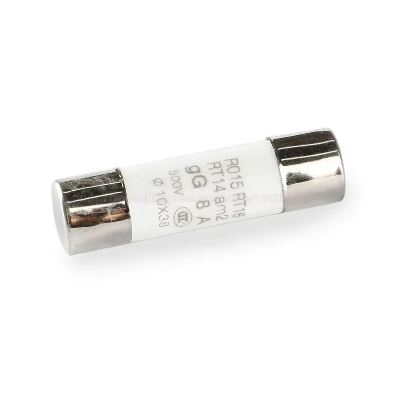 Ceramic fuse 0.5A 1A 2A 3A 4A 5A 6A 8A 10A 16A 20A 25A 32A 40A 500V RO15 R015 RT18 RT14 am2 380V 10*38 5PCS