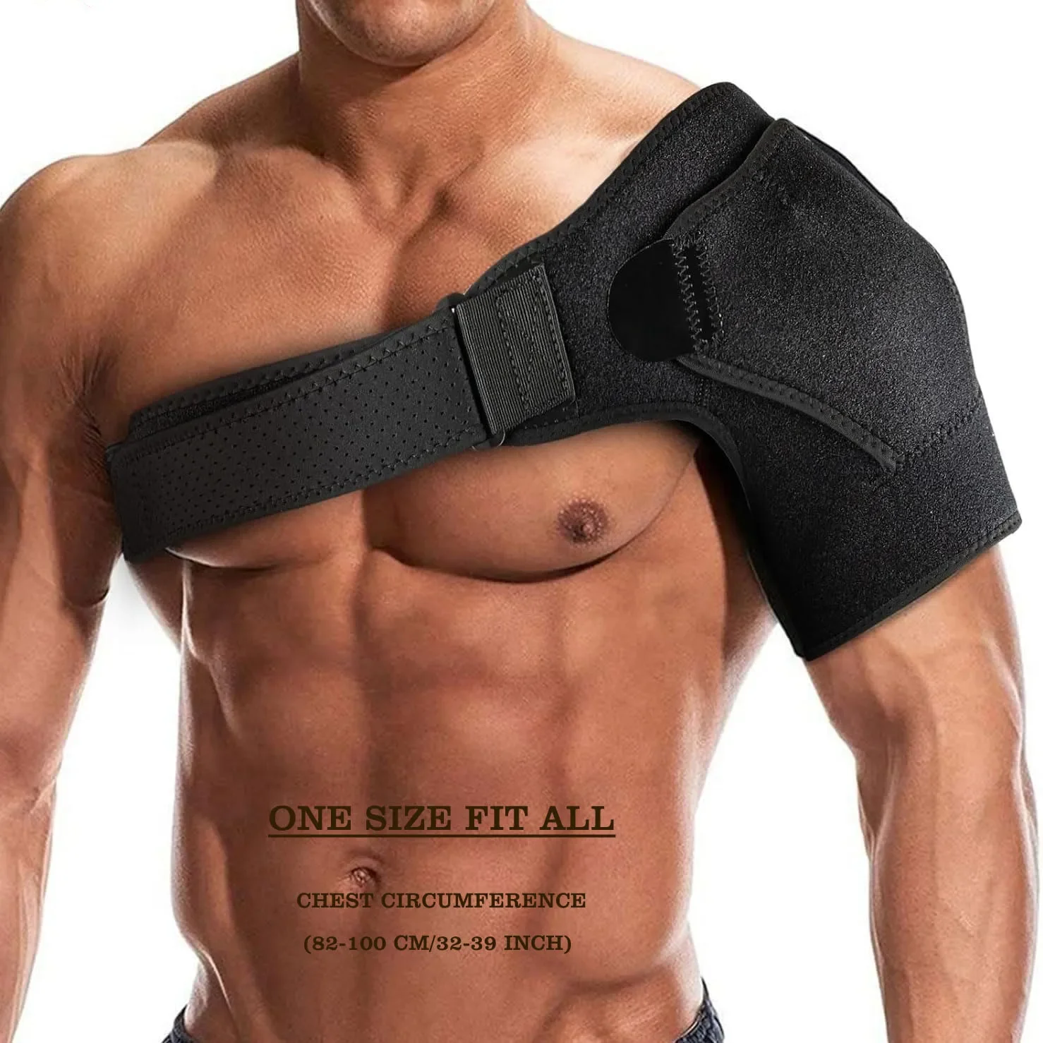 Premium Shoulder Brace | Support & Compression Sleeve Wrap for Stability and Recovery