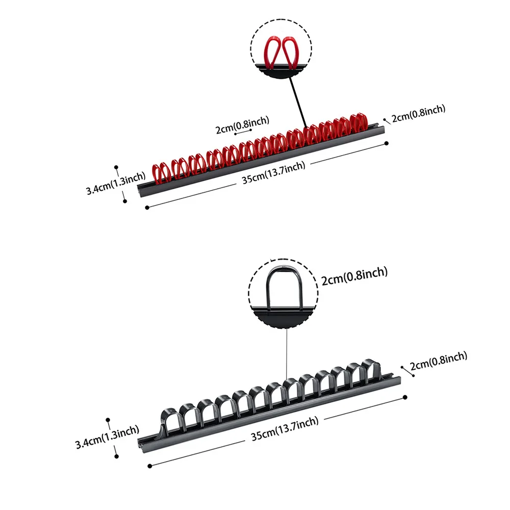 Plastic Wrench Screwdriver Organizer Rail Rack Storage Holder Garage Workshops Hardware Tool Display Hanger ABS Wall Mount 1Pcs tool organizer wrench organizer wrench holder screwdriver organizer