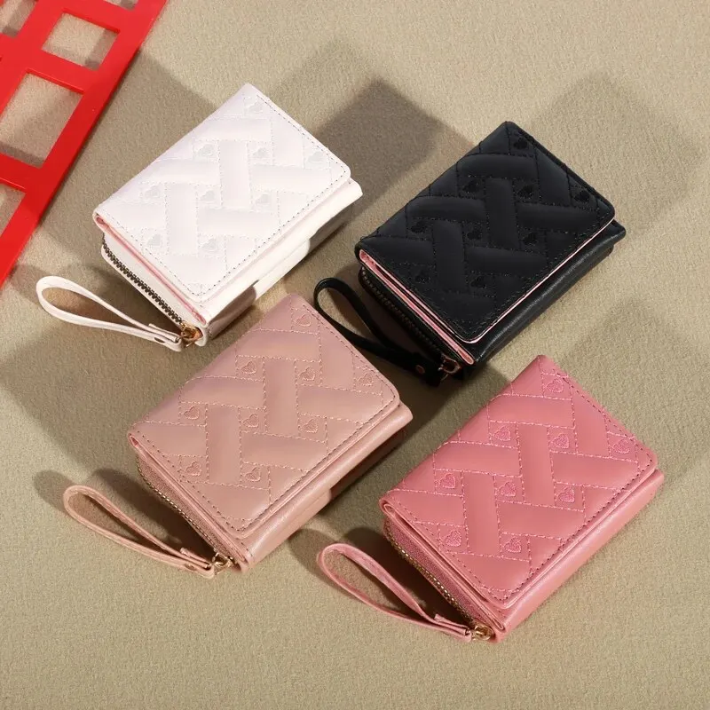 Coin Purse 1pc Men's Embroidered Trifold Card Holder Multi Card Slots Wallet