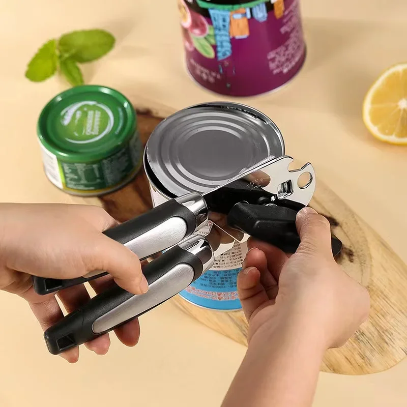 Best Sell multifunctional stainless steel can opener Three-In-One Powerful Canning Knife Can Opener Kitchen Canning Tools