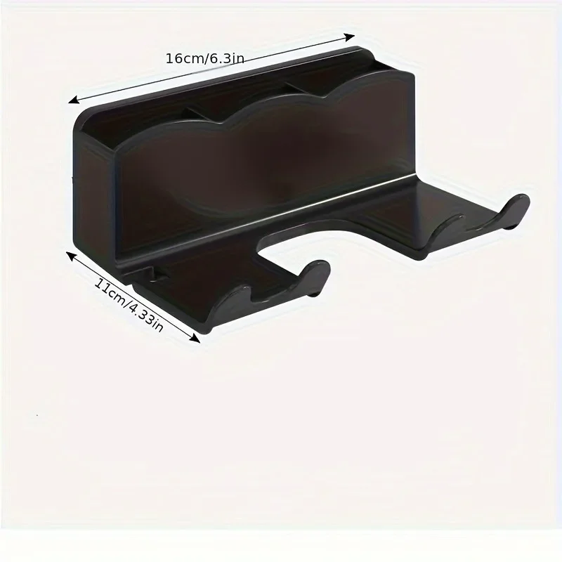 1pc Hair dryer storage rack, non perforated bathroom wall mounted bracket,...