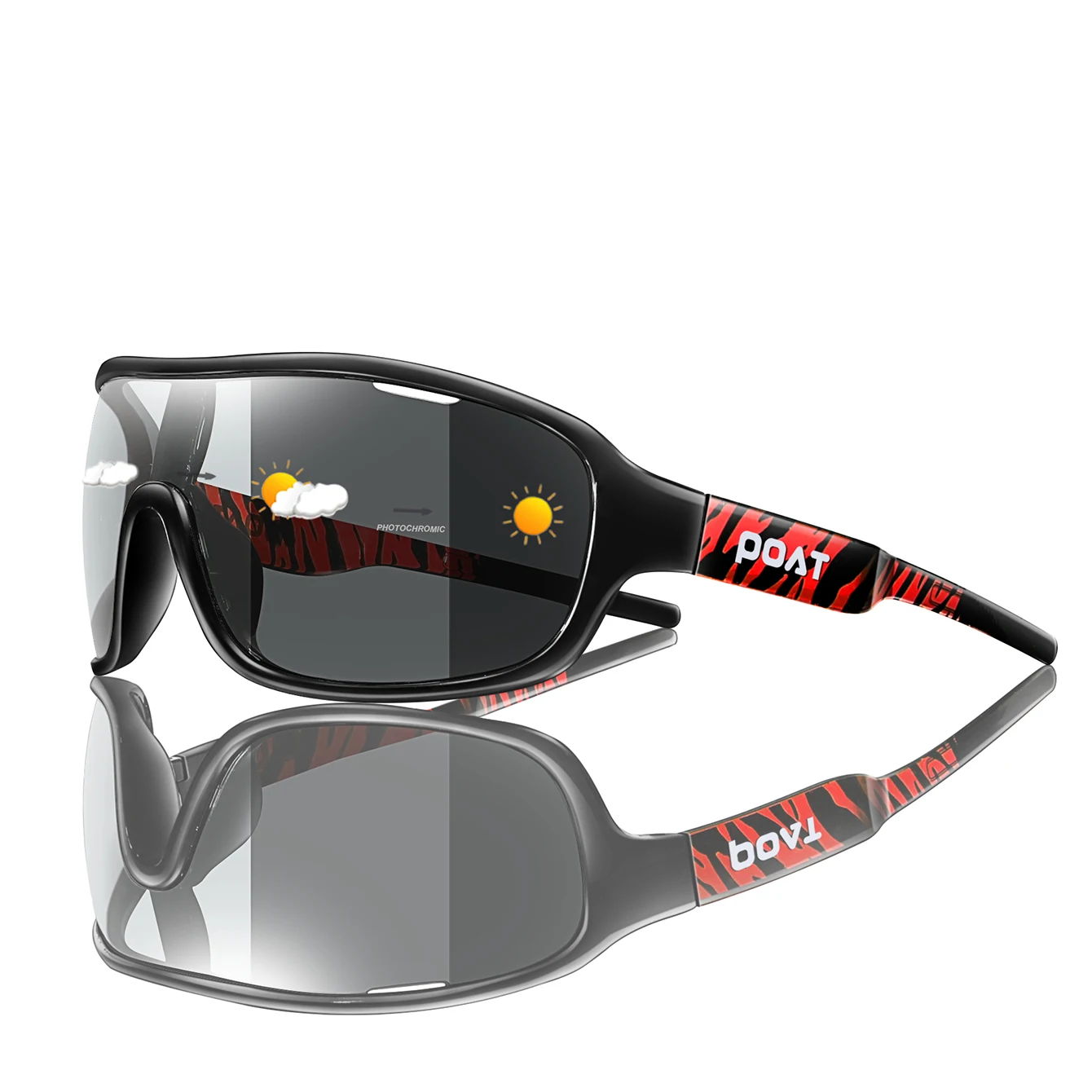 POAT Cycling Sunglasses Photochromic Windproof