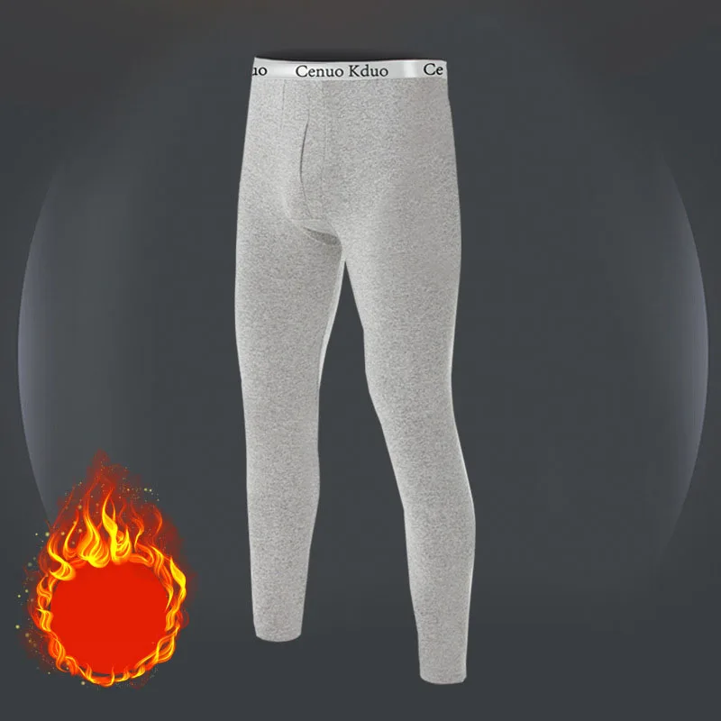Thermo-Unterwäsche für Herren, hautfreundlich, Render-Hose, Winter, warme lange Unterhosen, weiche, elastische, große Leggings für Herren, bequeme Strumpfhosen – Detail 9