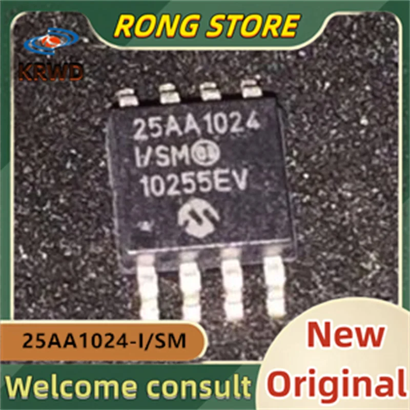 

Новый и оригинальный чип IC SOP8 25AA1024-I/SM, 5 шт., 25AA1024-I 25AA1024 1024