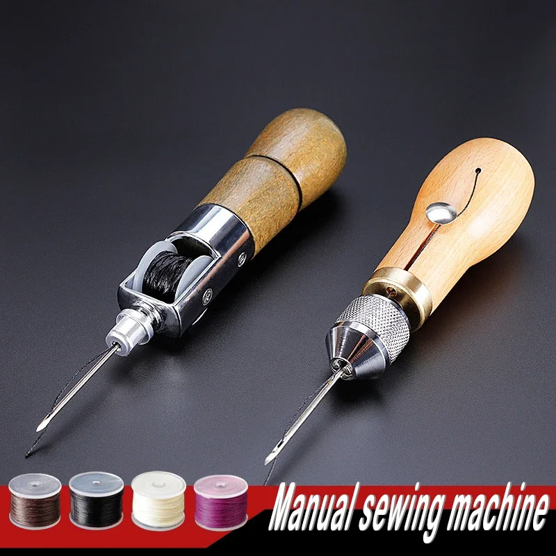 Leather Sewing Awl Thread Hand Sewing Machine Speedy Lock Stitcher Thread Needles DIY Craft Shoemaker Canvas Repair Tools