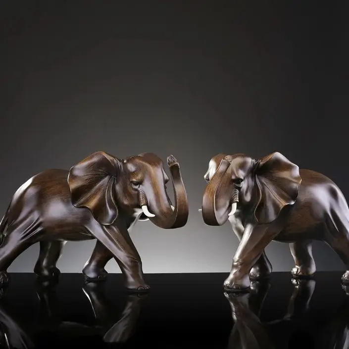 

Decoration resin elephant ornaments Home Furnishing jewelry crafts gifts housewarming opening office living room cabinet Crafts