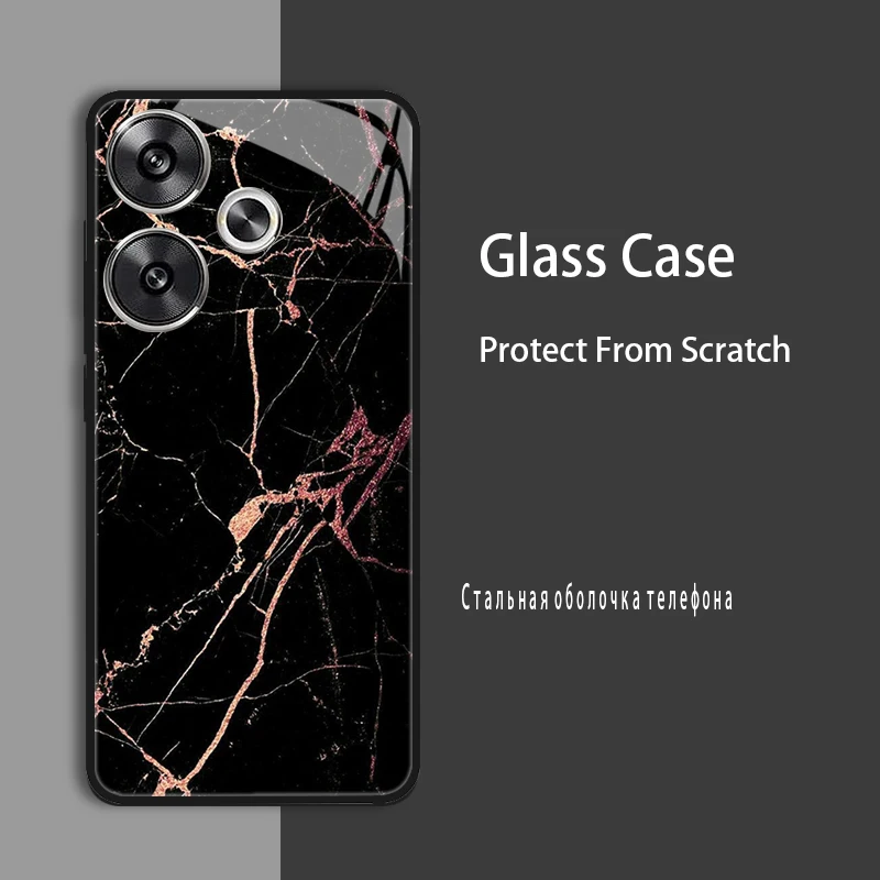 Enhanced Shockproof Tempered Glass Case Cover with Bumper Protection