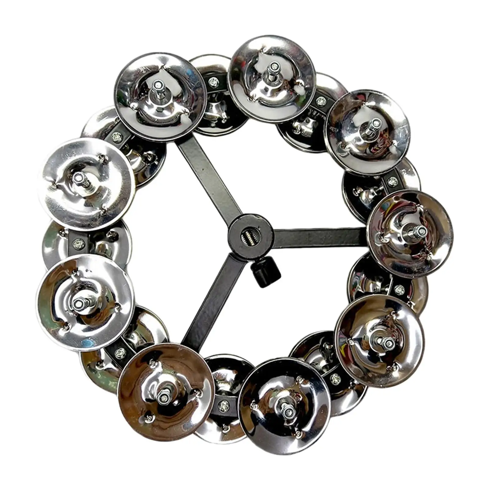 Cymbal Hi Hat Tambourine Music Rhythm Tambourine With Stainless Steel Jingles For Stage Enthusiasts Ensemble Kids Adults KTV