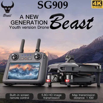 Nuovo ZLL SG909 Drone 4K Fotocamera 3-Axis Gimbal WIFI Evitamento Ostacoli Touch Screen FPV Brushless EIS Elettronico RC Quadcopter Giocattoli