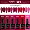 MSRUIOO 6Pcs/Set Colorful Gel Nail Polish Nail Supplies Semi Permanent Soak Off Nail Art Gel Varnish Manicure For Nails 3