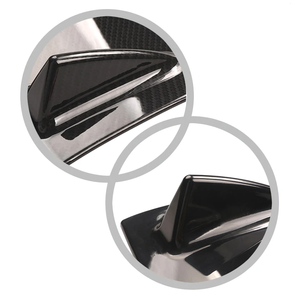 Car Bumper Spoiler Bumper Lip Car Rear Bumper Lip ABS Plastic Universal Rear Bumper Lip Spoiler Chassis Diffuser 3fin 5 Fin 7fin Shark Fin Style