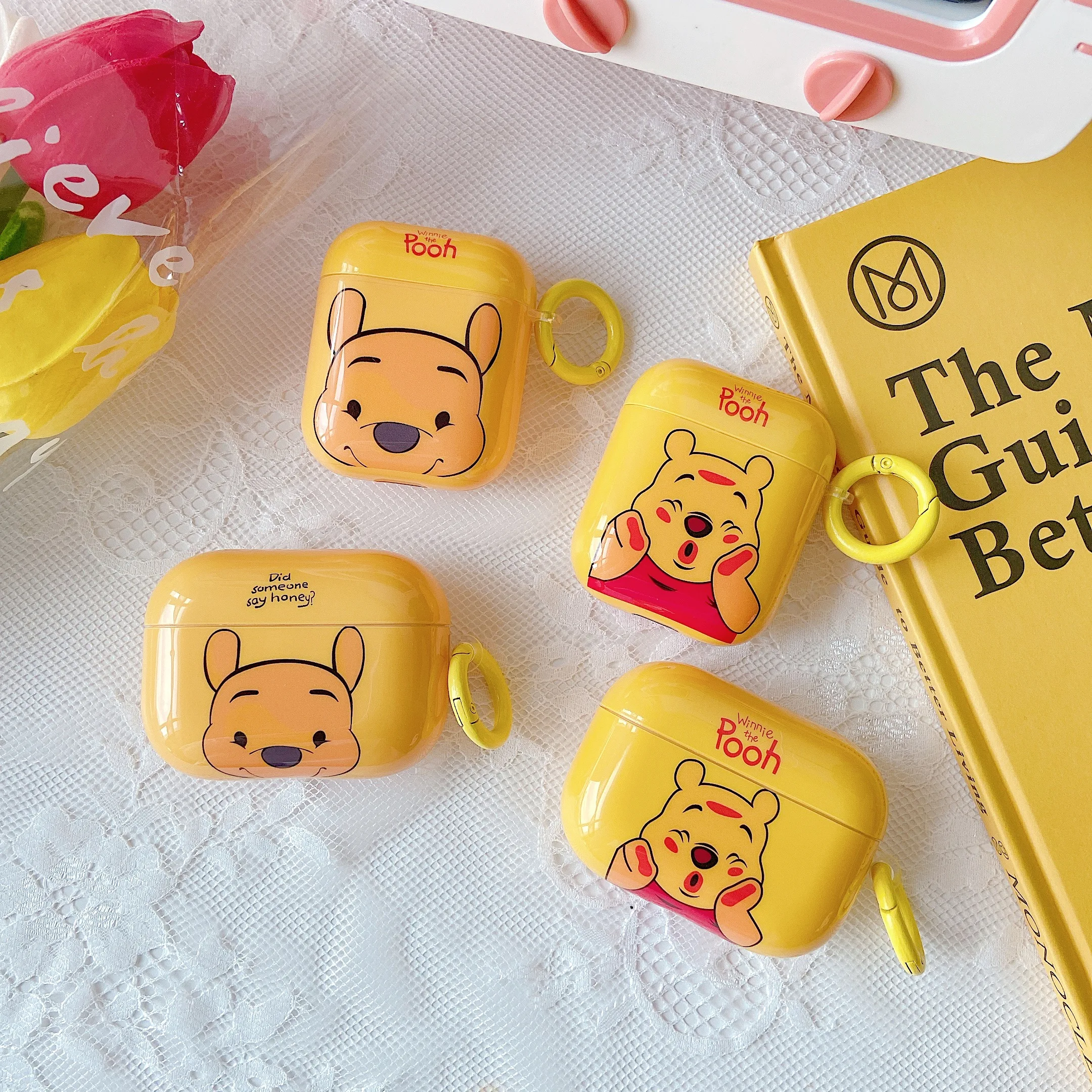 

Winnie the Pooh Silicone Case For Airpods 1 2 Pro 3rd Pro2 Disney Cartoon Protective Bluetooth Wireless Earphone Charging Cover