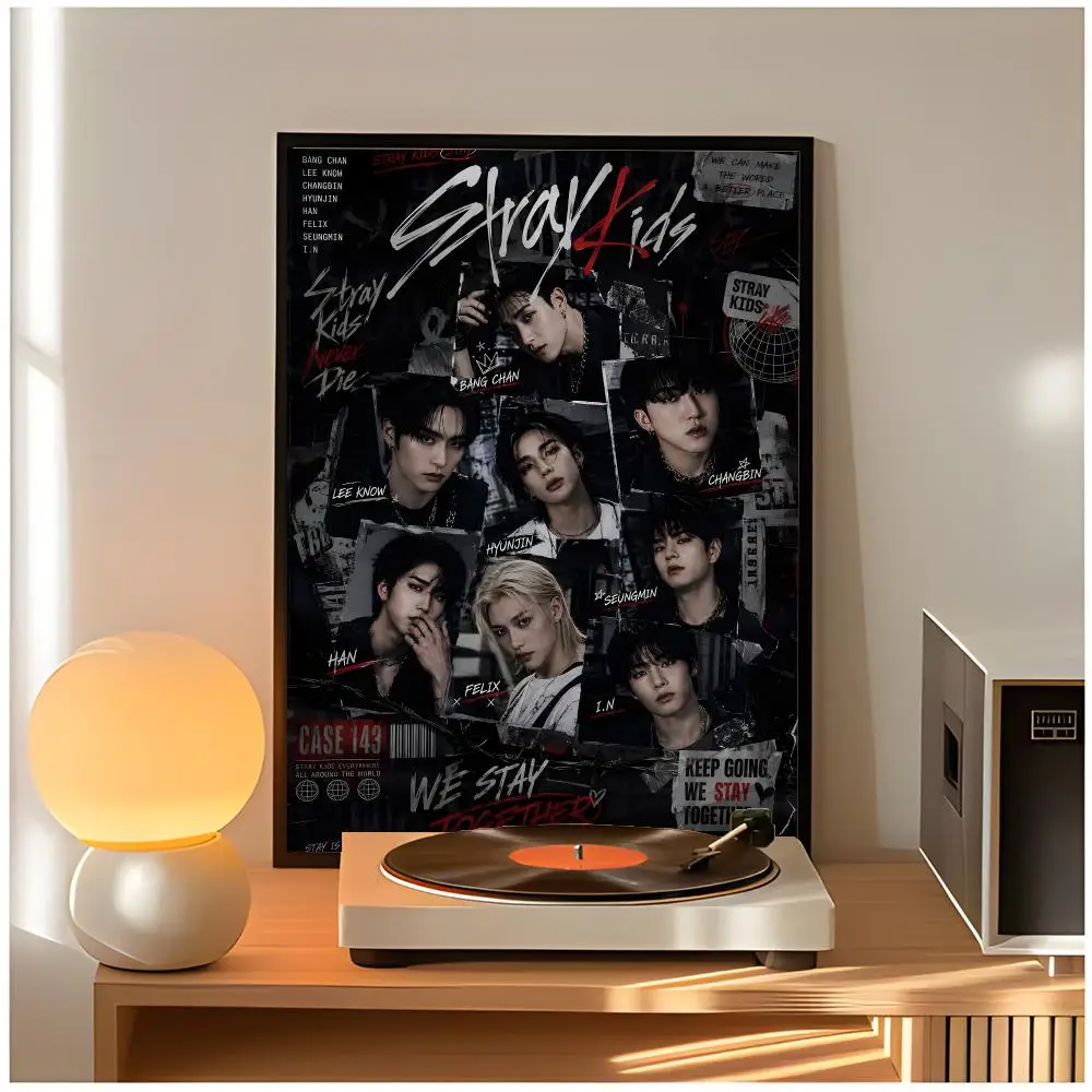 Stray Kids K-Pop Poster - Classic Wall Art Home Decor, Peel and Stick, Unframed