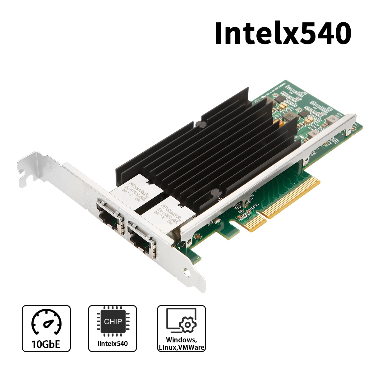 X540-T2 10GbEデュアルポートPCIe x8サーバーネットワークカード