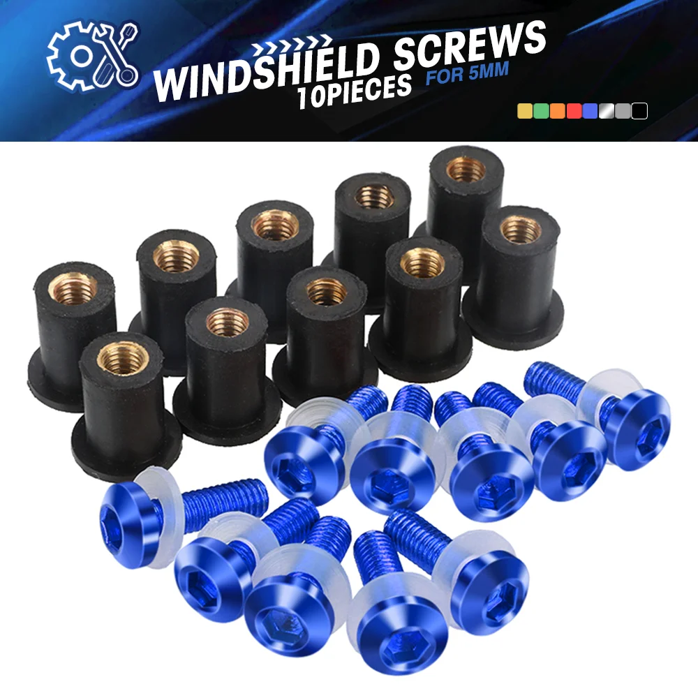 Windscreen Bolt Screw Kit 10 PCS For YAMAHA Tracer 900 gt tracer 7 700gt TRACER 9 GT MT07 MT09