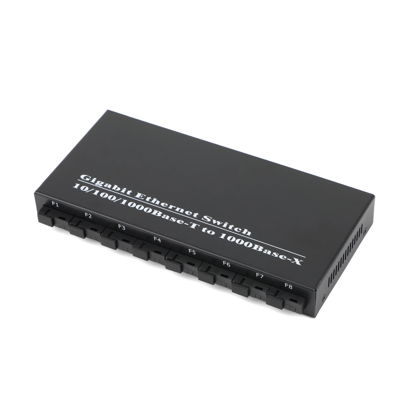 Gigabit Optic Media Converter 8SC to 2RJ45 1000M Fiber Optical Transceiver 4A+4B Ports 1310/1550nm 20KM Ethernet Switch Kit
