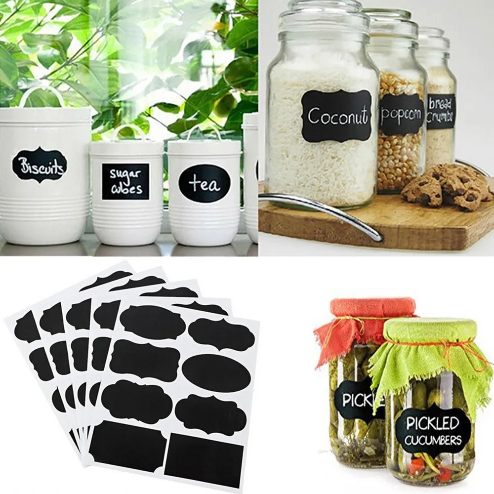 Blackboard Kitchen Sticker Well Organizer Labels Candy Craft Made 72pcs Jar Office & Stationery 100 Days Of School Stickers