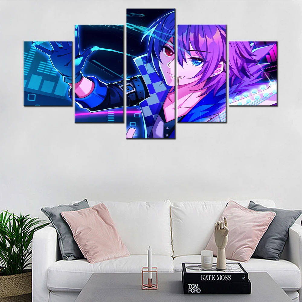 Картина на холсте для гостиной настенное искусство декорации 5 шт. абстрактные