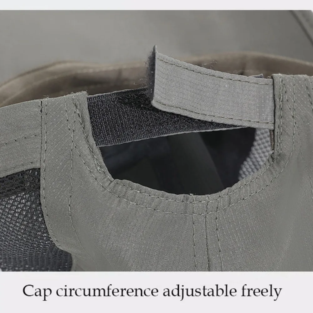 Casual Foldable Mesh Baseball Cap Quick Drying Adjustable UV Protection Breathable Climbing Hat Unisex