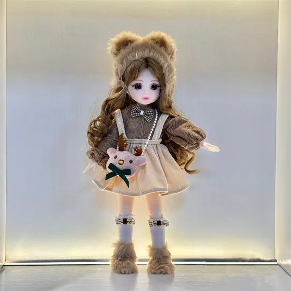 Zapatos de tacón bajo para muñeca BJD, sandalias de estilo