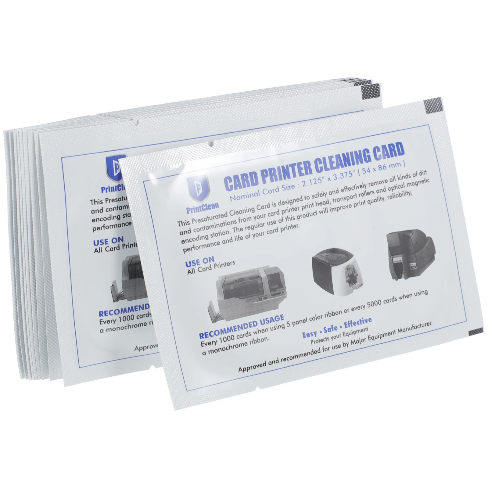 10Pcs Printer Cleaning Cards Card Reader Cleaning Cards Reusable Cleaning Cards POS Terminal Cleaner Credit Card Machine Cleaner