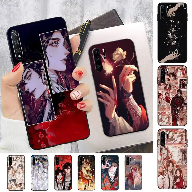 

Aesthetic Chinese style Tian Guan Ci Fu Phone Case for Huawei P30 40 20 10 8 9 lite pro plus Psmart2019