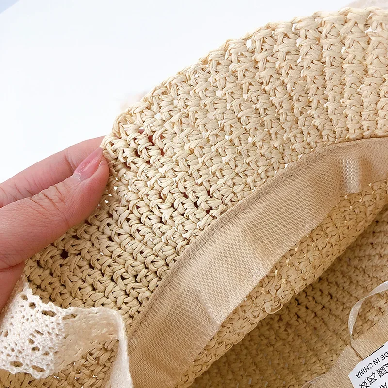 Baby Hat Kids Sun Hat Baby Hat Summer Straw Baby Girl Cap