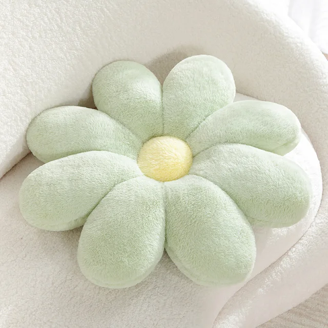 60/80cm Cute Flower Throw Pillow Soft Stuffed Cotton Cushion Living Bedroom Home Chair Decorative Pillows Floor Mat Girls Gifts