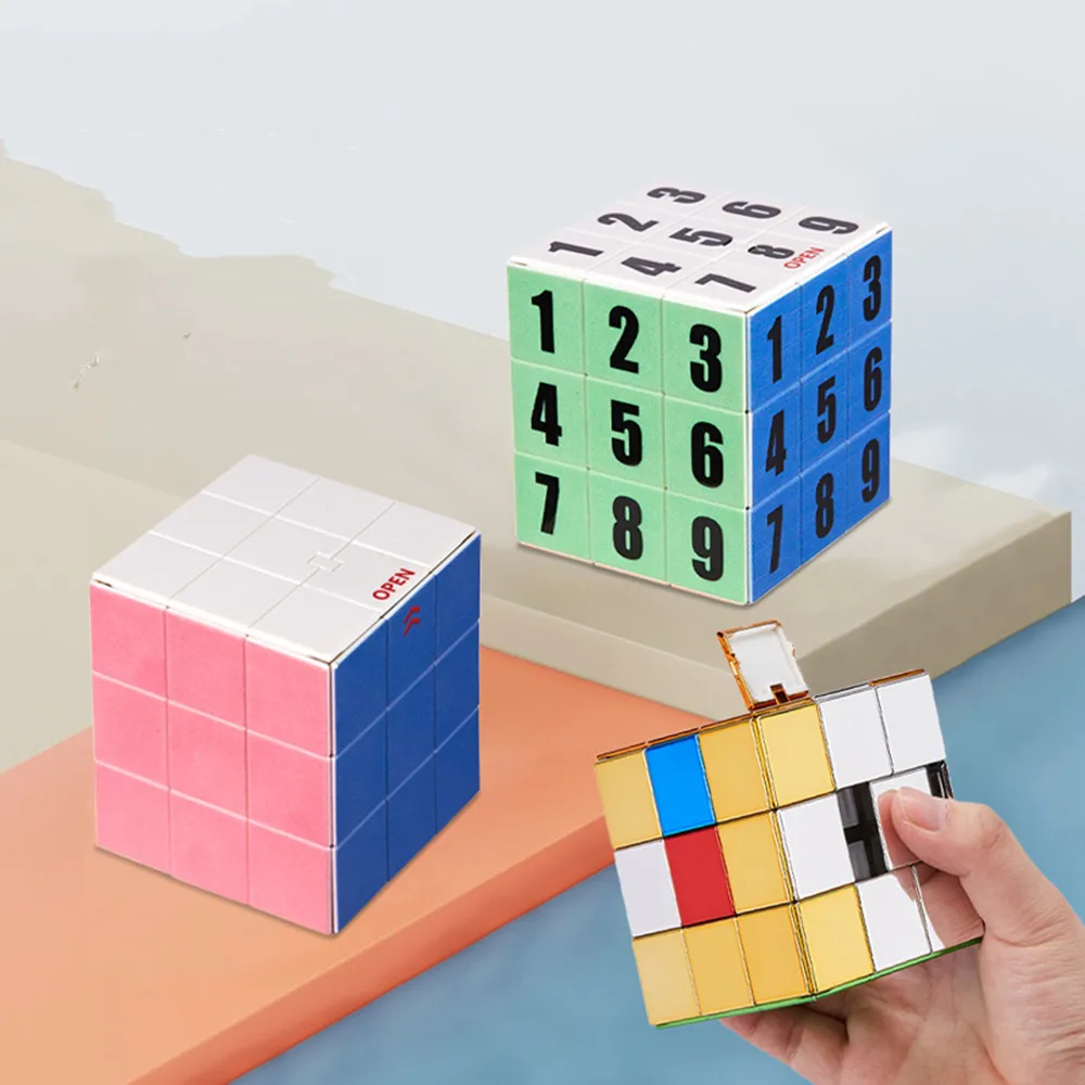 New 3D Magic Cubes 3x3x3 Number Sliding Block Educational Toy Educational Puzzle Toys For Kids Childre Gifts 4