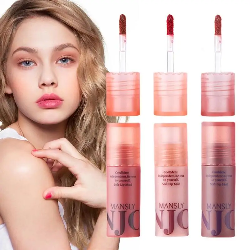 

Lip Stain Tint Waterproof Velvet Lipstick Makeup Cosmetics Non-stick Cup Long Lasting Lipstick For Cheeks And Lips Women