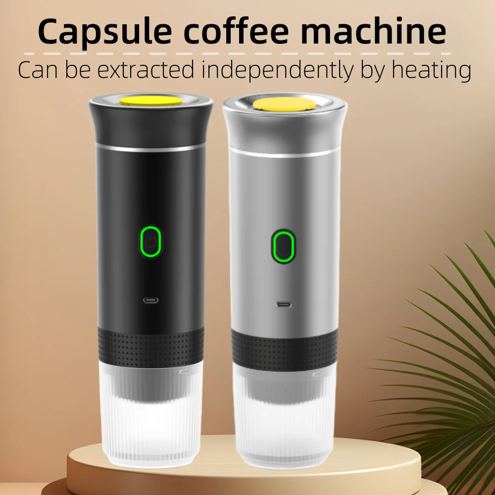 Portable capsule coffee machine American-European concentrated electric small wireless heat pump press-type coffee multifunction